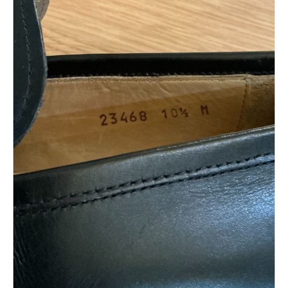 Magnanni Black Leather Monk Strap Slip On Shoes Silver Buckle Portugal Mens 10.5 - Picture 9 of 13